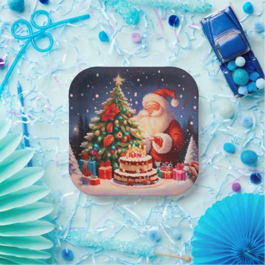 Kerstdag 11 papieren bordje (Feest)