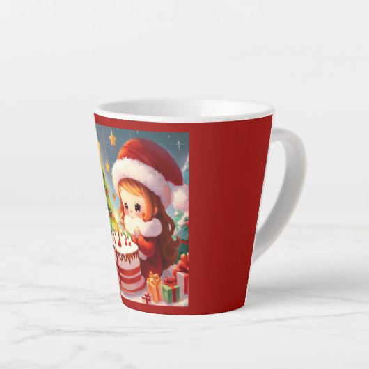 Kerstdag 1 latte mok (Rechterhoek)