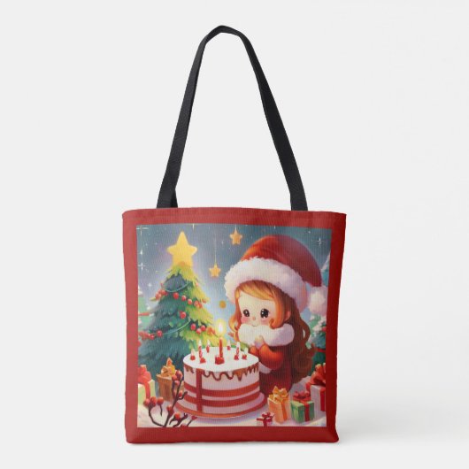 Kerstdag 1 tote bag (Achterkant)