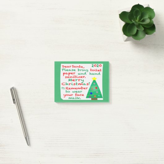 Kerstdag 2020 herinneren post-it® notes (Kantoor)