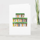 Kerstdag 25 december feestdagen kaart (Voorkant)