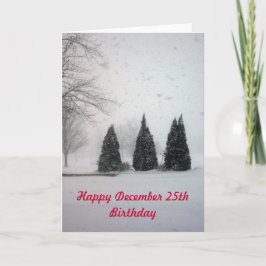 Kerstdag 6 - Gentle Snow Feestdagen Kaart