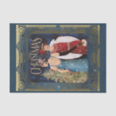 Kerstdag  Art Deco Tissuepapier (Voorkant)