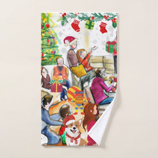 Kerstdag Bad Handdoek (Handdoek)