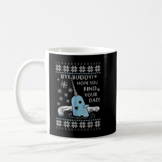 Kerstdag Buddy Hoop dat je je vader vindt Koffiemok (Links)