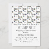 Kerstdag Cadeaus Holiday Tredes Kaart (Voorkant)