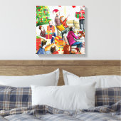 Kerstdag Canvas Afdruk (Insitu (Slaapkamer))