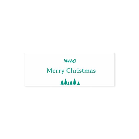 Kerstdag Evergreen Sleigh Holiday Glow Stempel Kun (Design)