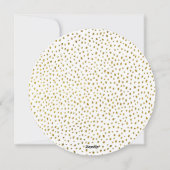 Kerstdag Familie Foto met Glitterende Bladeren  Feestdagenkaart (Achterkant)