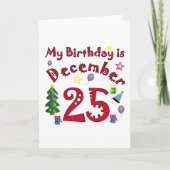 Kerstdag Feestdagen Kaart (Voorkant)