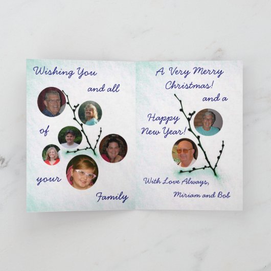 Kerstdag Feestdagen Kaart (Binnen)