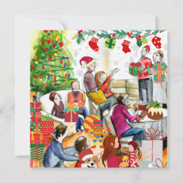 Kerstdag Feestdagenkaart