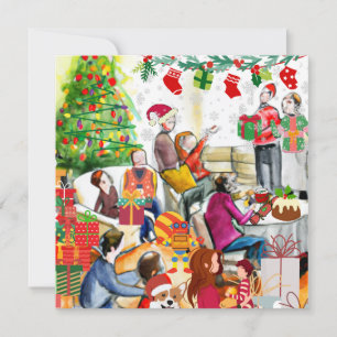 Kerstdag Feestdagenkaart