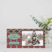 Kerstdag Fotokaart Feestdagenkaart (Staand voorkant)