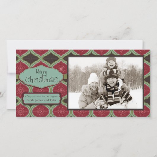 Kerstdag Fotokaart Feestdagenkaart (Voorkant)