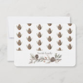 Kerstdag groeten bedankkaart (Achterkant)