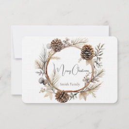 Kerstdag groeten bedankkaart