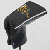 Kerstdag Hanukkah Joods Kerstman Menorah Golfheadcover (3/4 voorkant)