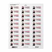 Kerstdag Hondenliefhebber Holiday Adres Etiket (Full Sheet)