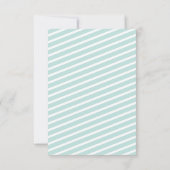 Kerstdag in blauw Gingerbrood Bedankkaart (Achterkant)