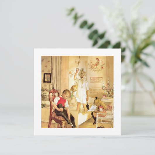 Kerstdag in de zusters feestdagenkaart (Staand voorkant)