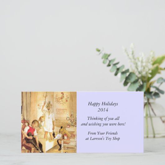 Kerstdag in de zusters feestdagenkaart (Staand voorkant)