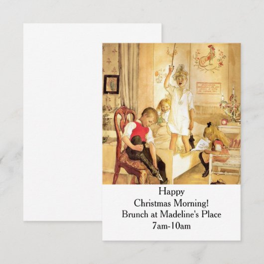 Kerstdag in de zusters kaart (Voorkant / Achterkant)