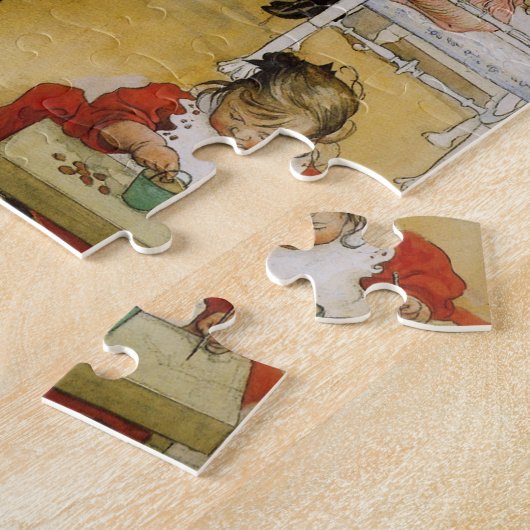 Kerstdag in de zusters legpuzzel (Zijkant)