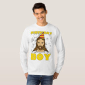 Kerstdag jongen Jezus Birthday T-shirt (Voorkant volledig)