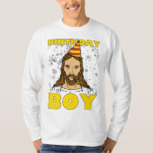 Kerstdag jongen Jezus Birthday T-shirt (Voorkant)