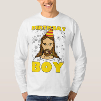 Kerstdag jongen Jezus Birthday T-shirt