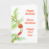 Kerstdag Kaart (Voorkant)