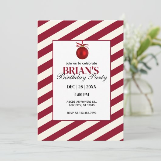 Kerstdag Kaart (Staand voorkant)