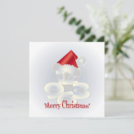 Kerstdag Kaart (Staand voorkant)