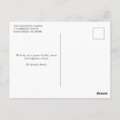 Kerstdag Kaart kerstavond kerstavond (Achterkant)