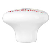 Kerstdag Keramische Knop (Zijkant)