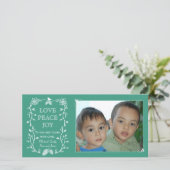 Kerstdag Kerst Foto Kaart (Staand voorkant)