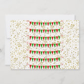 Kerstdag kerstdag kerstdag in Santa Helper Snowman Kaart (Achterkant)