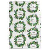 Kerstdag Kranstak Medium Cadeauzakje (Achterkant)