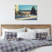 Kerstdag, Mensen in de Zon, Edward Hopper Canvas Afdruk (Insitu (Slaapkamer))