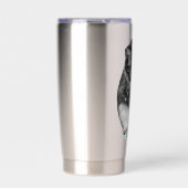 Kerstdag Mug met Bevroren Poot Geïsoleerde Drinkbeker (Voorkant)