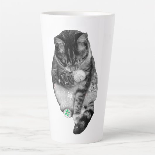 Kerstdag Mug met Bevroren Poot Latte Mok (Voorkant)