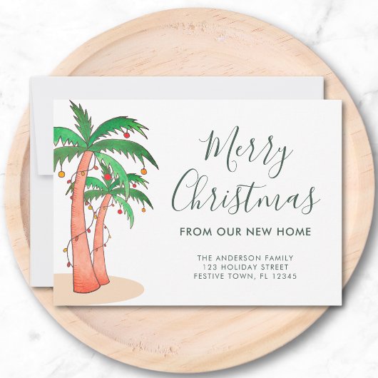 Kerstdag Palmboom verhuizen Aankondiging