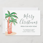 Kerstdag Palmboom verhuizing Aankondiging (Voorkant)