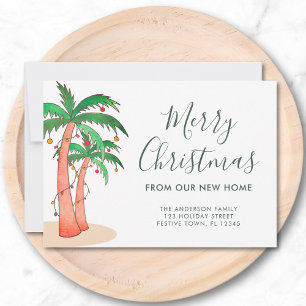 Kerstdag Palmboom verhuizing Aankondiging