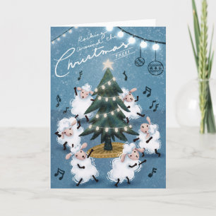 Kerstdag Rond de Kerstboom Wenskaarten Kaart