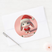 Kerstdag Ronde Sticker (Envelop)