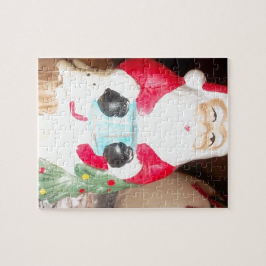 kerstdag Santa HoHoHo Legpuzzel (Horizontaal)