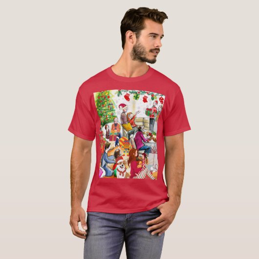 Kerstdag T-shirt (Voorkant volledig)