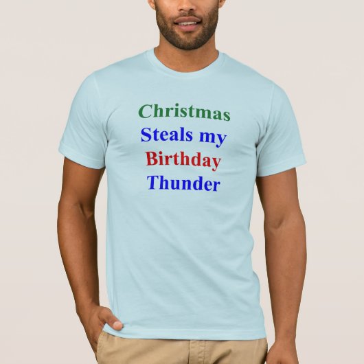 Kerstdag Thunder T-shirt (Voorkant)